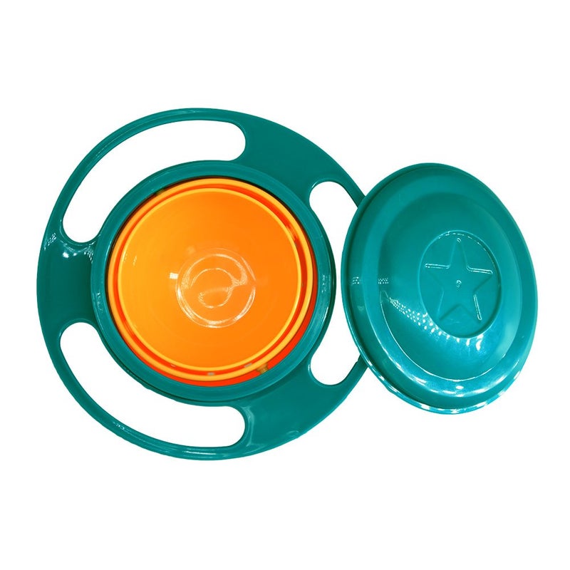 ZTL Gyro Bowl 360 Dgree Rotation Spill Resistant Gyroscopic Bowl with Lid - Image 2